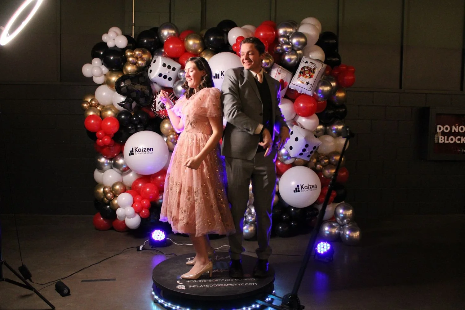 360 Photo Booth setup at corporate launch event