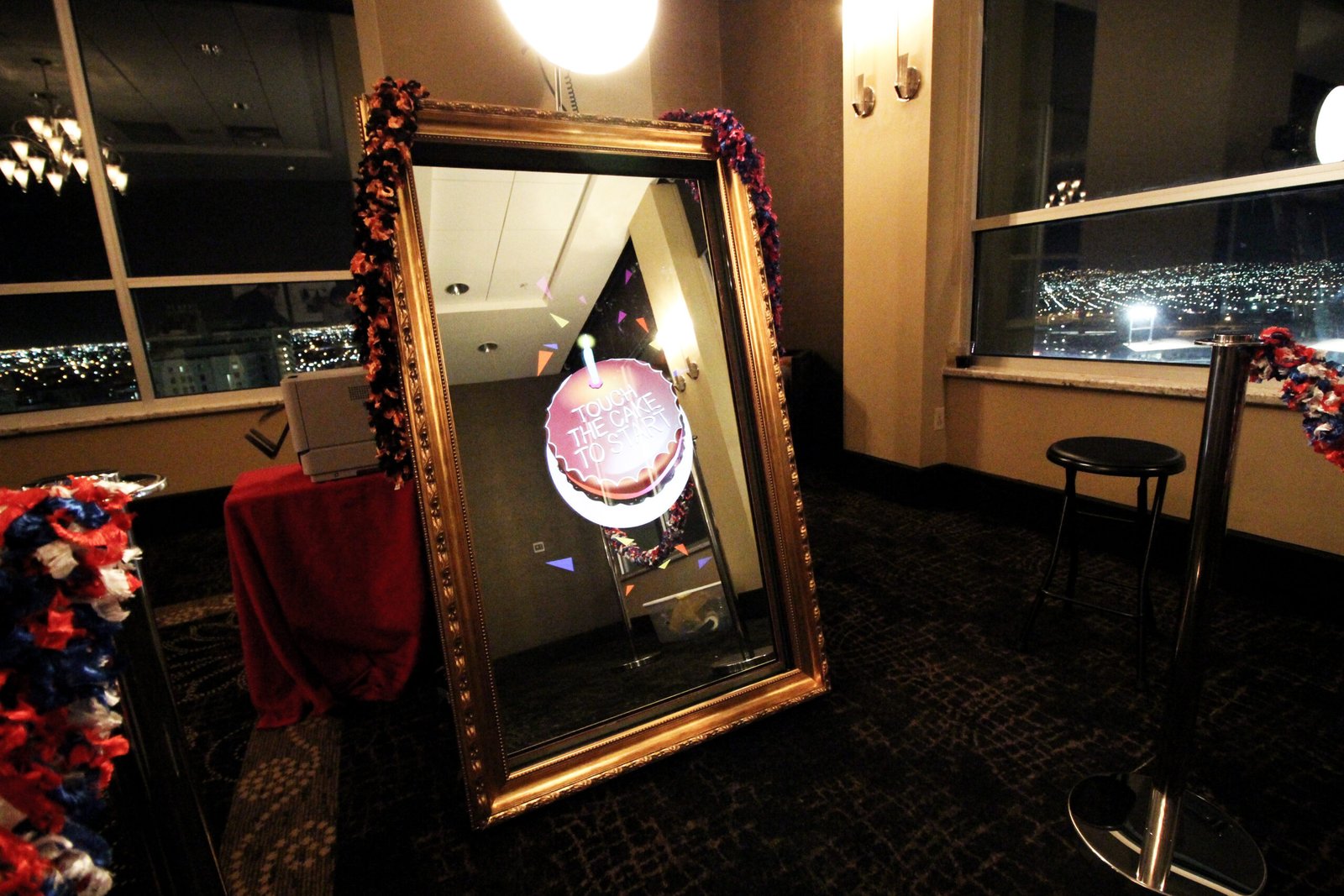 Mirror booth photography