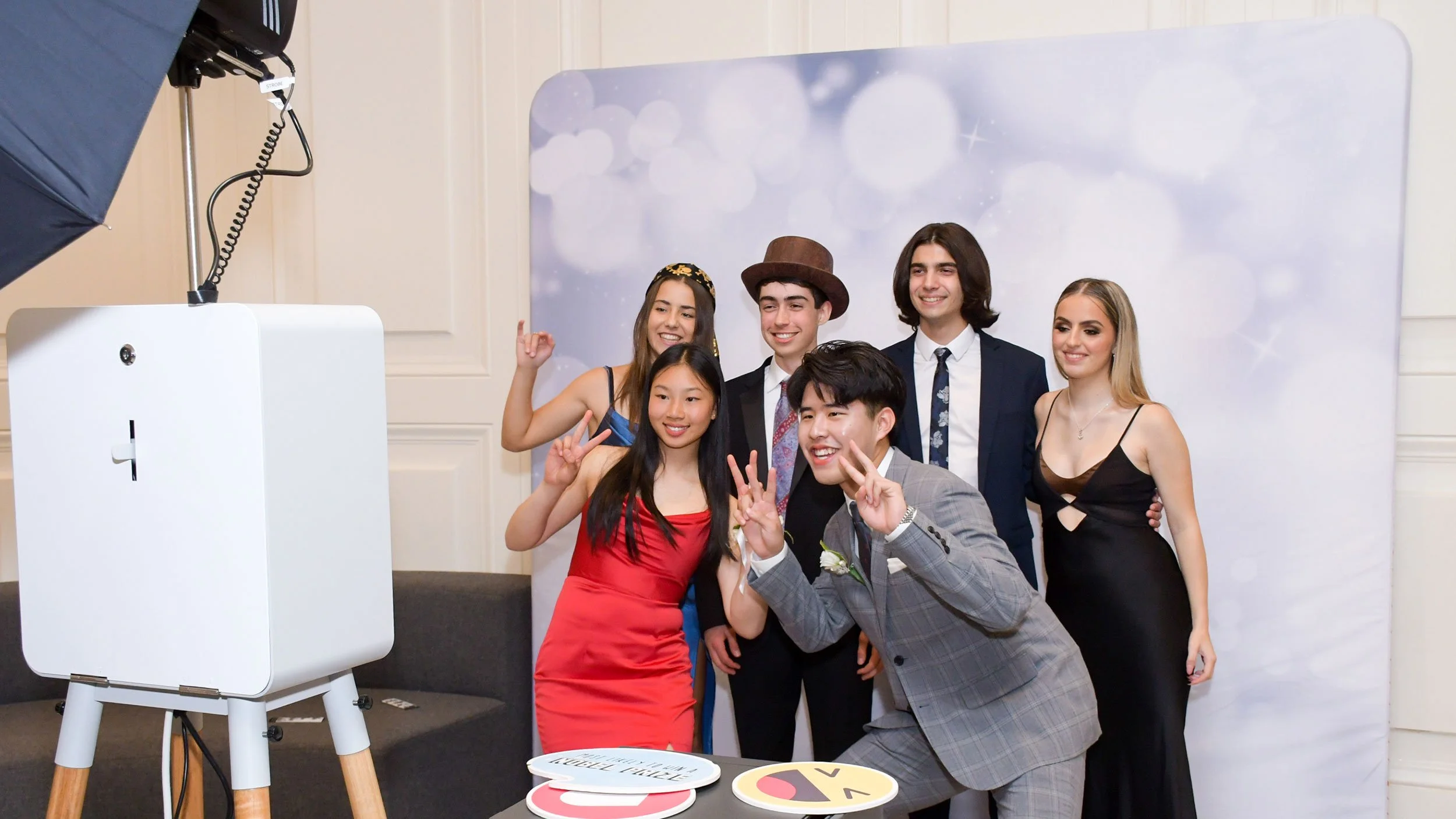 Guests celebrating and enjoying an event