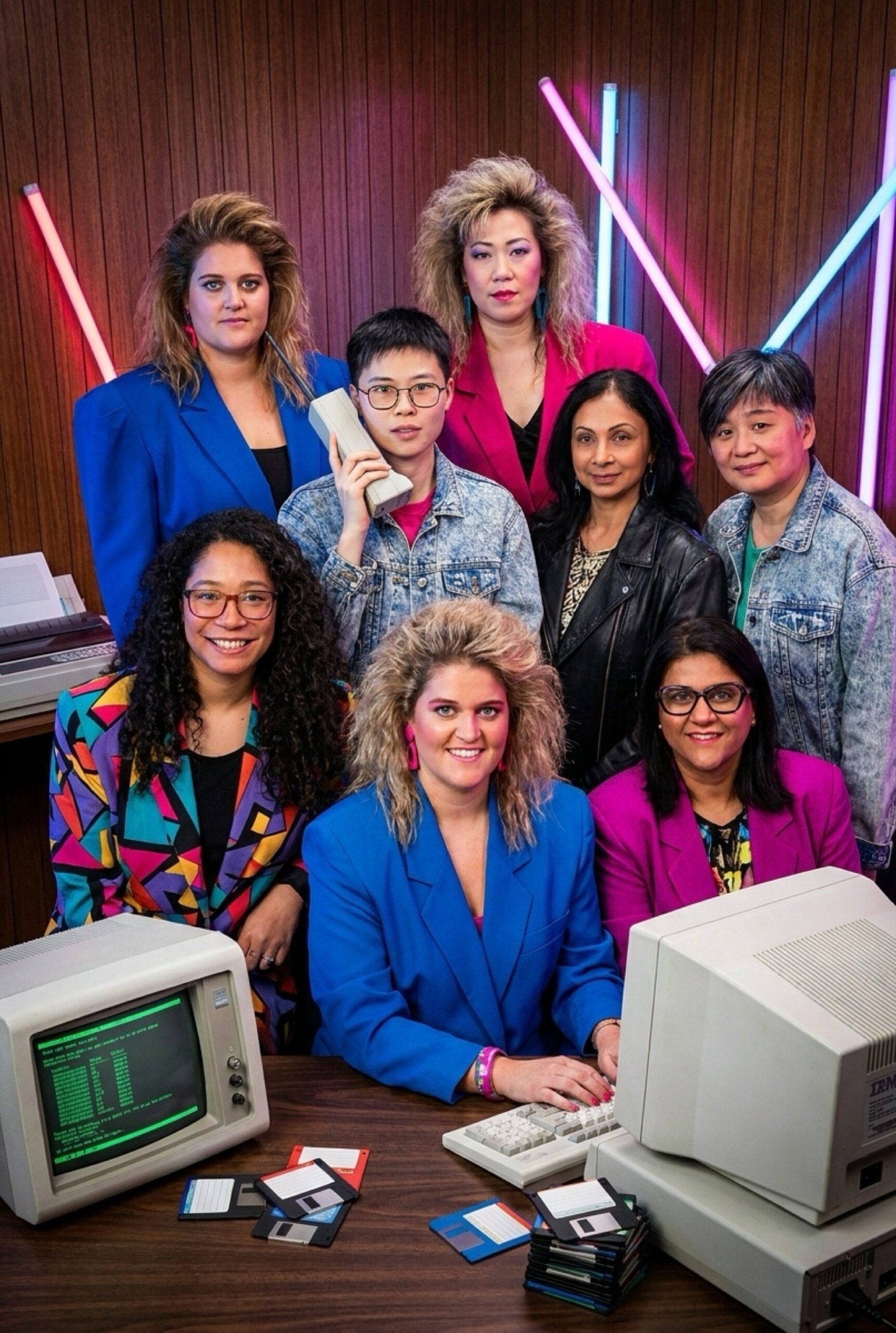 Commvault SHIFT branded AI photo booth result