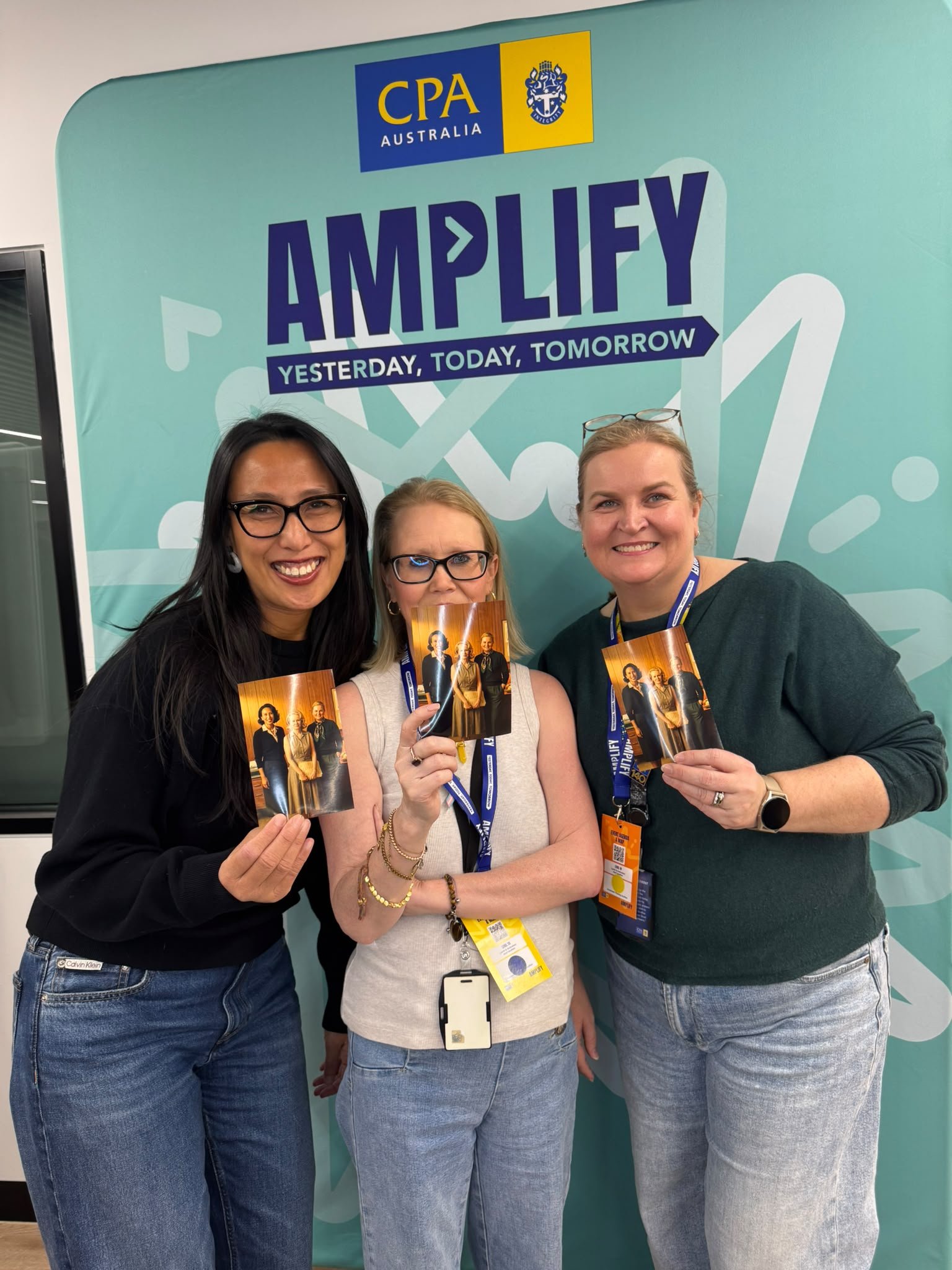 Guest holding their branded photo print