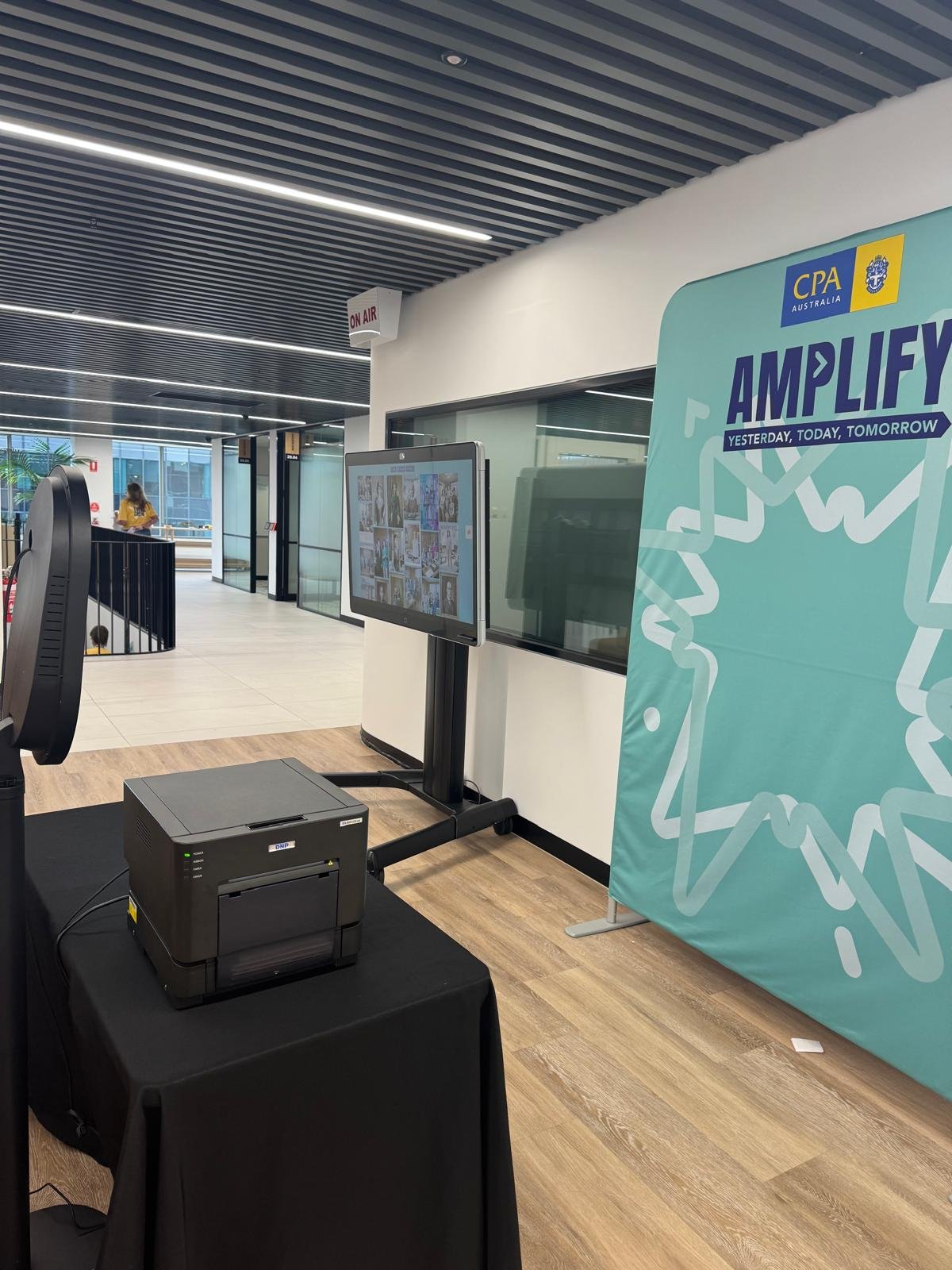 Corporate 360 photo booth activation at Melbourne Convention Centre