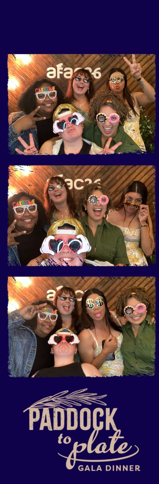 Custom photo booth strip design from a recent event