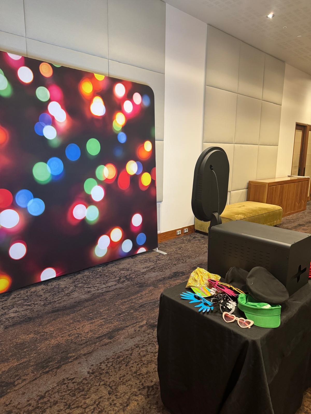 Photo booth setup at a Melbourne event